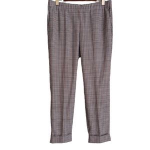 J.Jill pull on stretch cuffed houndstooth pocketed trouser legging‎ size 10